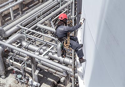 Rope access specialist proces en petrochemie